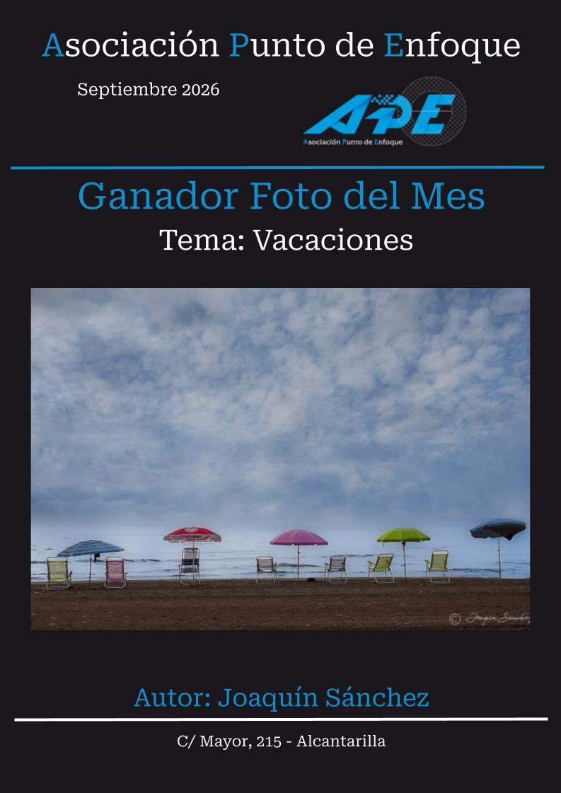GANADOR DE LA FOTO DEL MES: SEPTIEMBRE 2026